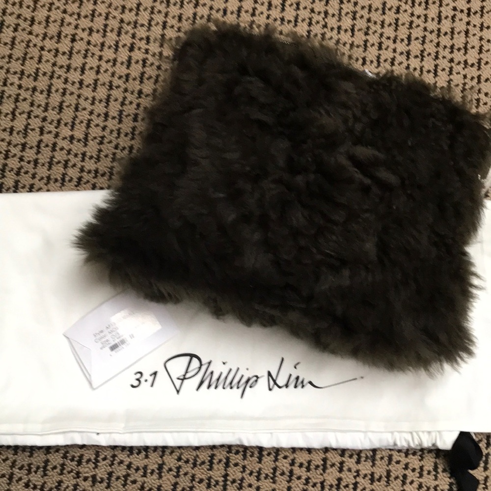 Philip lim 3.1 shearling minute cosmetic case new